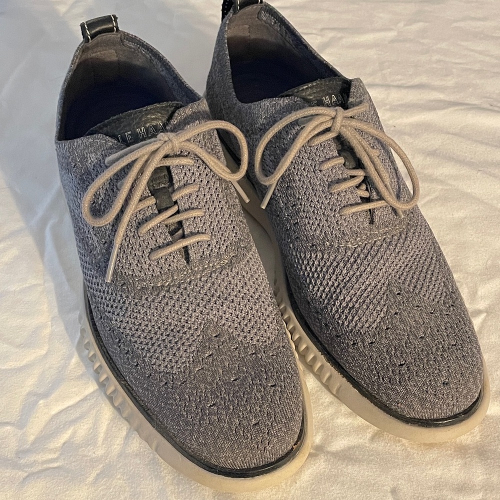 FLASH SALE! Cole Haan Men's Knit Oxford Shoes in Gray